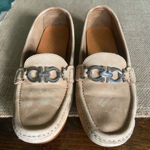 Authentic Salvatore Ferragamo size 5 suede shoes